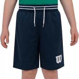 Wilson Boys' Open-Hole Mesh Shorts, Navy, NWT